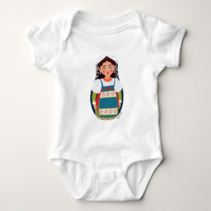 Matryoshka Baby Bodysuit Strampler