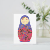 Matryoshka Doll 2 ~ Russisch / Babushka Nesting Postkarte (Stehend Vorderseite)