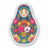 Matryoshka Doll Aufkleber (Vorderseite)
