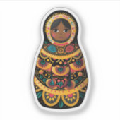 Matryoshka Doll Aufkleber (Vorderseite)