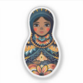 Matryoshka Doll Aufkleber (Vorderseite)