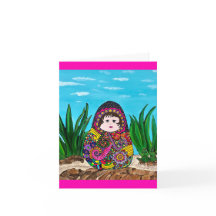 Matryoshka Doll Grußkarte