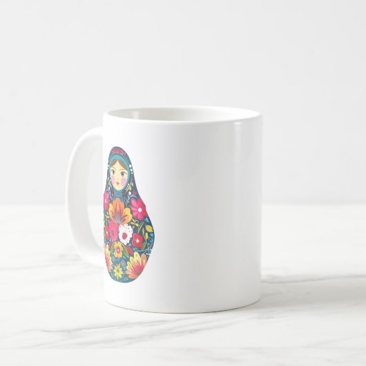 Matryoshka Doll Kaffeetasse (Vorderseite Links)