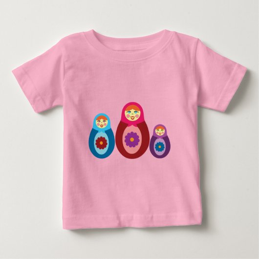 Matryoshka Dolls Baby T-shirt (Vorderseite)