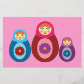 Matryoshka Dolls Briefpapier (Vorderseite)