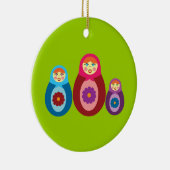 Matryoshka Dolls Keramik Ornament (Rechts)