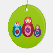 Matryoshka Dolls Keramik Ornament (Links)