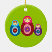 Matryoshka Dolls Keramik Ornament (Hinten)