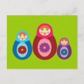 Matryoshka Dolls Postkarte (Vorderseite)