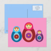 Matryoshka Dolls Postkarte (Vorne/Hinten)