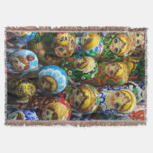 Matryoshka Dolls Souvenir Kiosk Travel Foto Decke (Vorderseite)