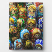 Matryoshka Dolls Souvenir Kiosk Travel Foto Fotoplatte (Vorderseite)