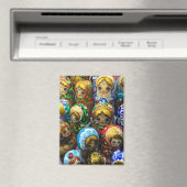 Matryoshka Dolls Souvenir Kiosk Travel Foto Magnet (In Situ (Geschirrspüler))