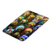 Matryoshka Dolls Souvenir Kiosk Travel Foto Magnet (Linke Seite)