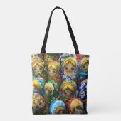 Matryoshka Dolls Souvenir Kiosk Travel Foto Tasche (Rückseite)
