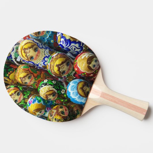 Matryoshka Dolls Souvenir Kiosk Travel Foto Tischtennis Schläger (Seitenansicht)