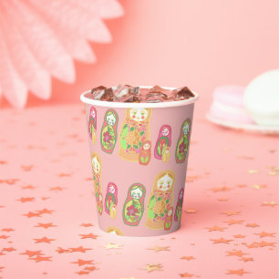 Matryoshka Pappbecher
