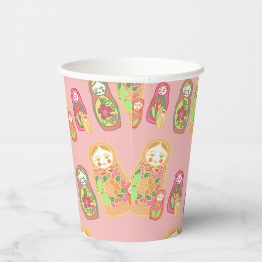 Matryoshka Pappbecher (Rechts)