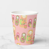 Matryoshka Pappbecher (Vorderseite)