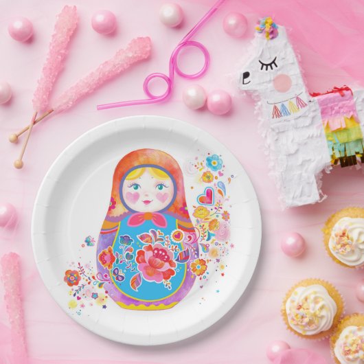 Matryoshka Pappteller (Party)