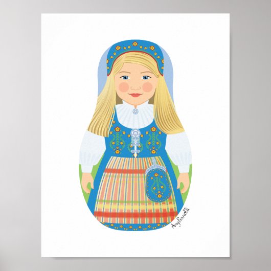 Matryoshka-Poster Poster (Vorne)