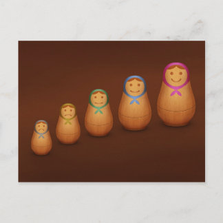 Matryoshka Postkarte
