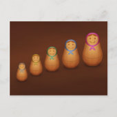 Matryoshka Postkarte (Vorderseite)