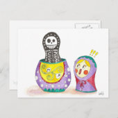MatryoshKa Postkarte (Vorne/Hinten)