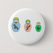 Matryoshka-Puppe Button (Vorderseite)