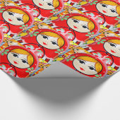 Matryoshka Puppe Geschenkpapier (Ecke)