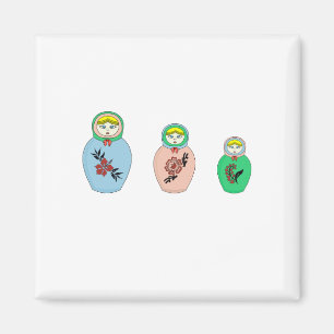Matryoshka-Puppe Magnet