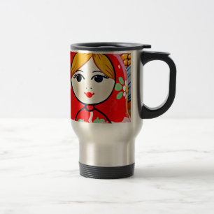 Matryoshka Puppe Reisebecher