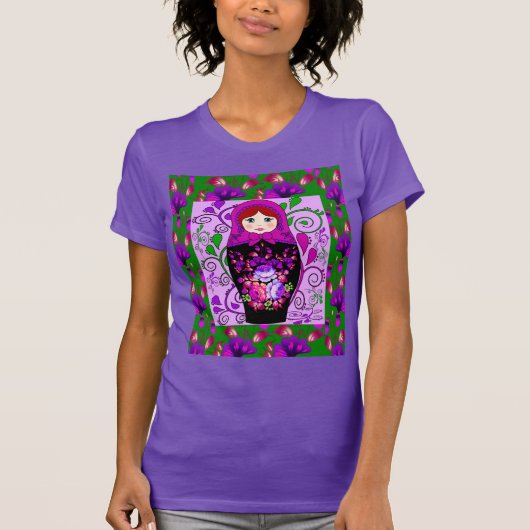 matryoshka Puppe, russische Puppen, матрёшка T-Shirt (Vorderseite)