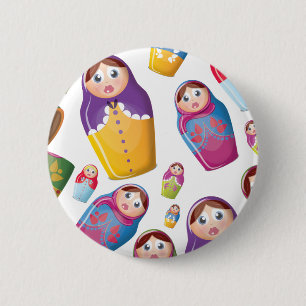 Matryoshka-Puppe - Russisches Muster für "Nested D Button