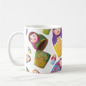 Matryoshka-Puppe - Russisches Muster für "Nested D Kaffeetasse (Links)