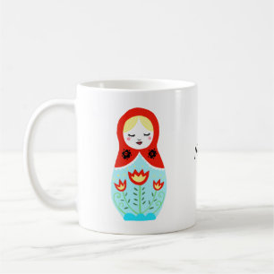 Matryoshka-Puppe Russisches Nistkerze Kaffeetasse