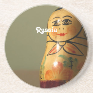 Matryoshka Puppe Sandstein Untersetzer