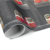 Matryoshka-Puppelplatz Geschenkpapier (Rolleneckpunkt)