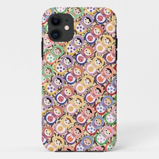 Matryoshka Puppen Case-Mate iPhone Hülle (Rückseite)