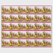 Matryoshka Puppen Geschenkpapier (Flach)
