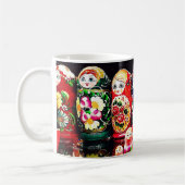 Matryoshka-Puppen Kaffeetasse (Links)