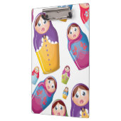 Matryoshka-Puppen Klemmbrett (Links)