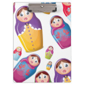 Matryoshka-Puppen Klemmbrett (Vorderseite)