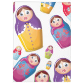 Matryoshka-Puppen Klemmbrett (Rückseite)
