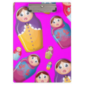 Matryoshka-Puppen Klemmbrett (Vorderseite)
