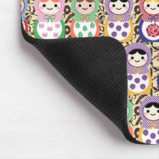 Matryoshka Puppen Mousepad (Ecke)