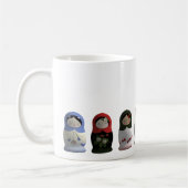 Matryoshka Puppen-russische Puppen-Tasse Kaffeetasse (Links)