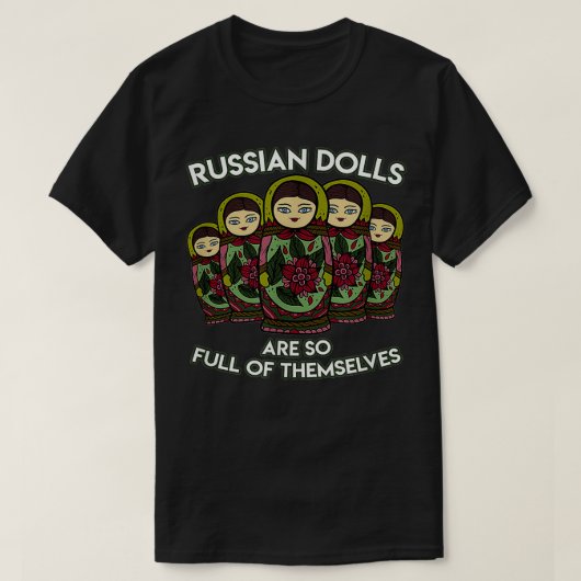 Matryoshka Russische Nesting Dolls Russland T-Shirt (Design vorne)