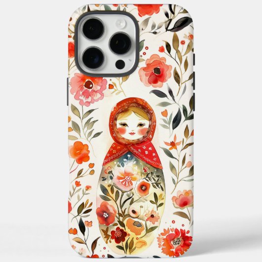 Matryoshka, Russische Puppe Case-Mate iPhone Hülle (Rückseite)