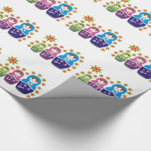 Matryoshka Russische Puppen & Sonnenblumen Geschenkpapier (Ecke)
